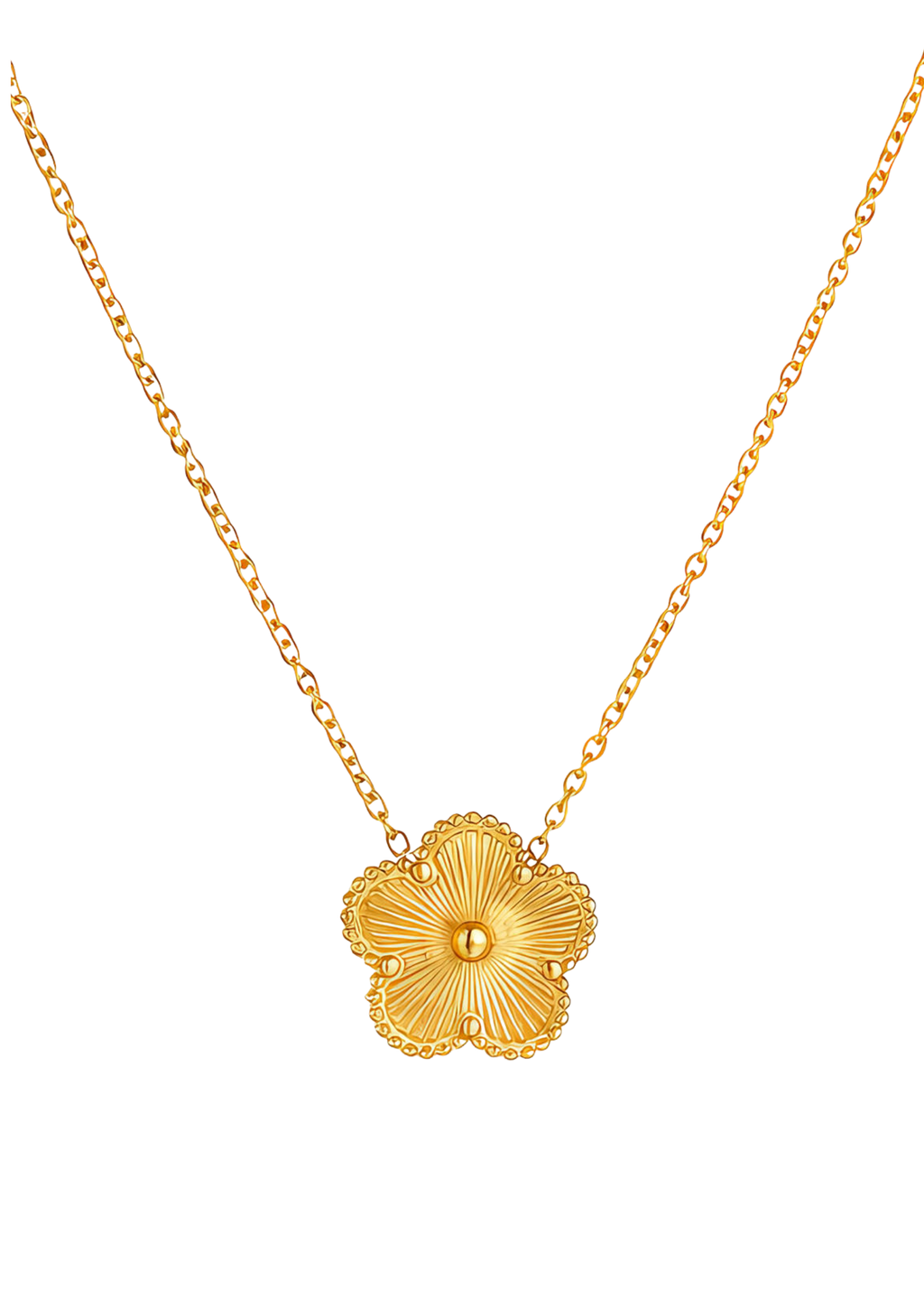 Golden Fleur Jewellery Set – 18K PVD Gold Plated Stainless Steel