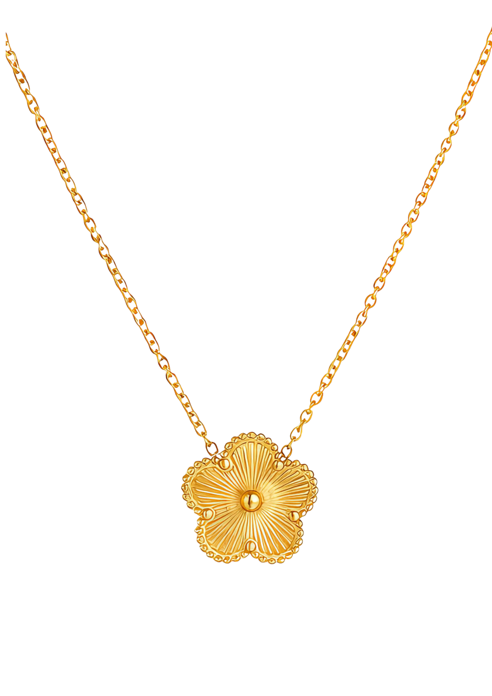 Golden Fleur Jewellery Set – 18K PVD Gold Plated Stainless Steel