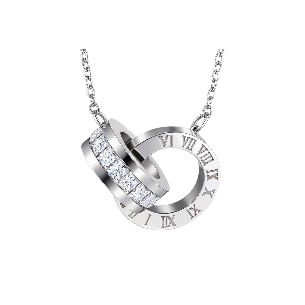 Eternal Roman Crystal Jewellery Set – Stainless Steel & Cubic Zirconia