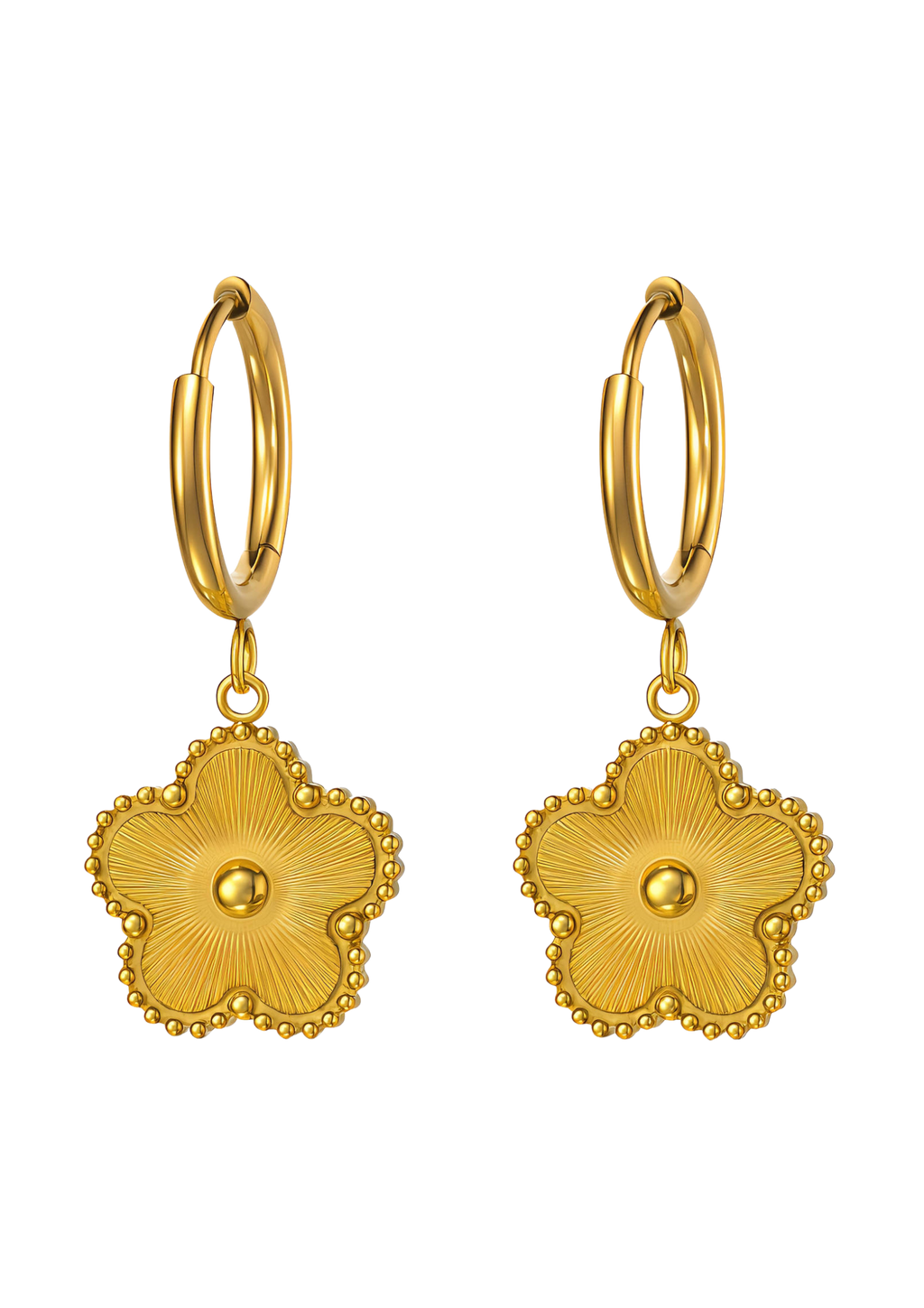 Golden Fleur Jewellery Set – 18K PVD Gold Plated Stainless Steel