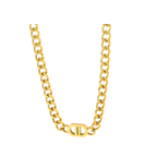 Golden Link Jewellery Set – 18K PVD Gold Plated Stainless Steel
