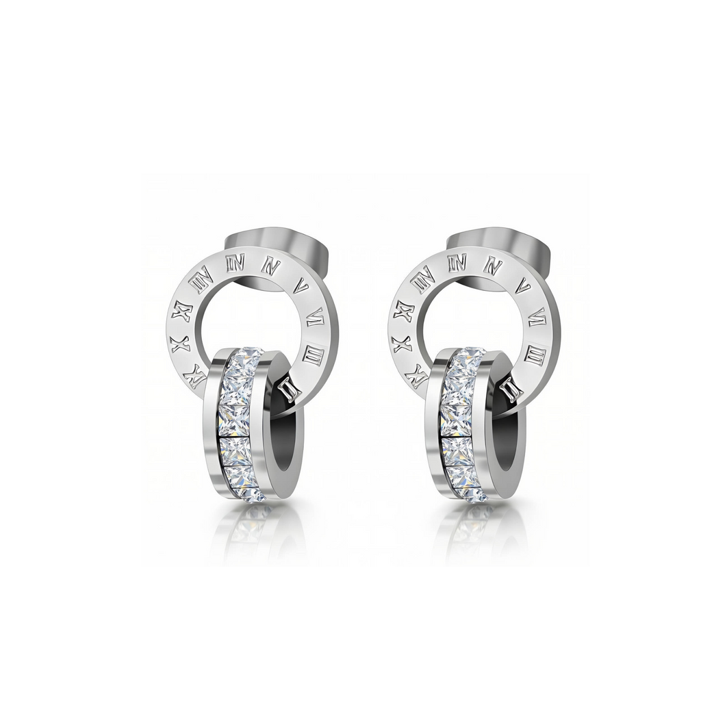 Eternal Roman Crystal Jewellery Set – Stainless Steel & Cubic Zirconia