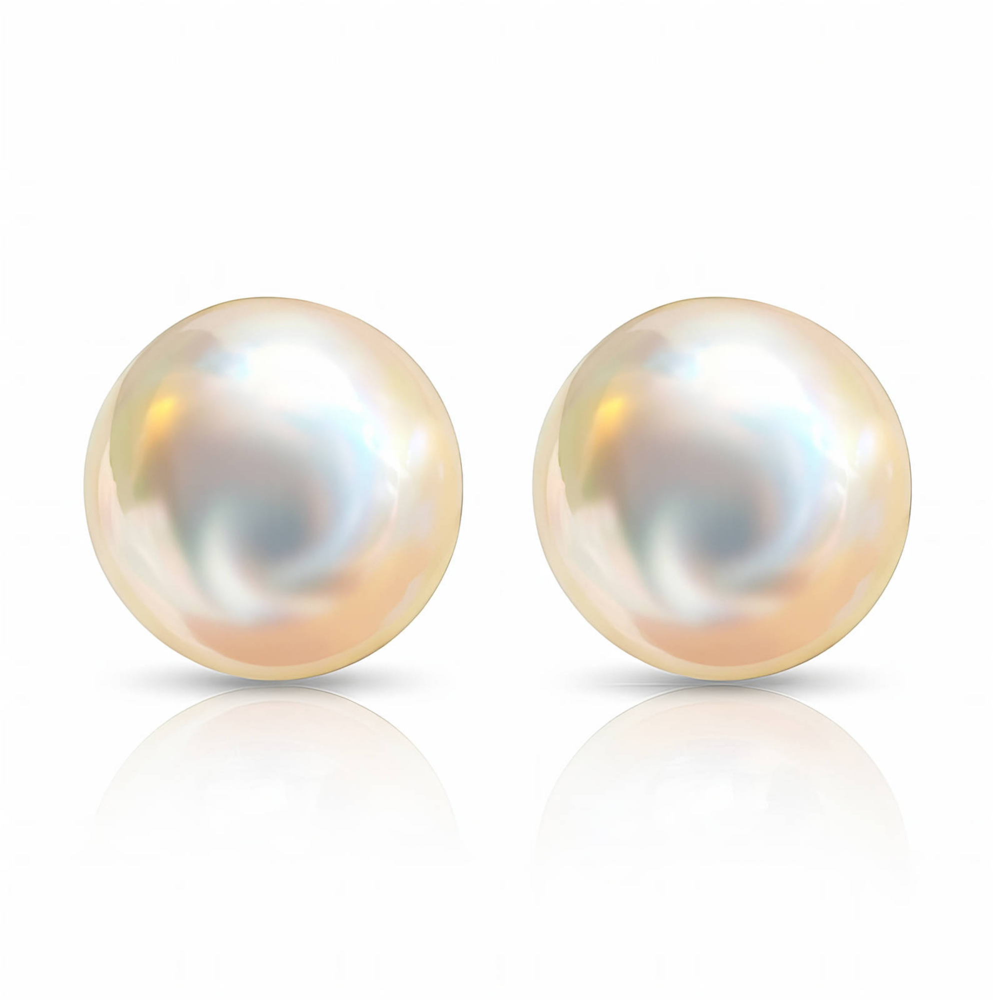 Classic Pearl Stud Earrings – 18K Gold-Plated Waterproof Jewellery